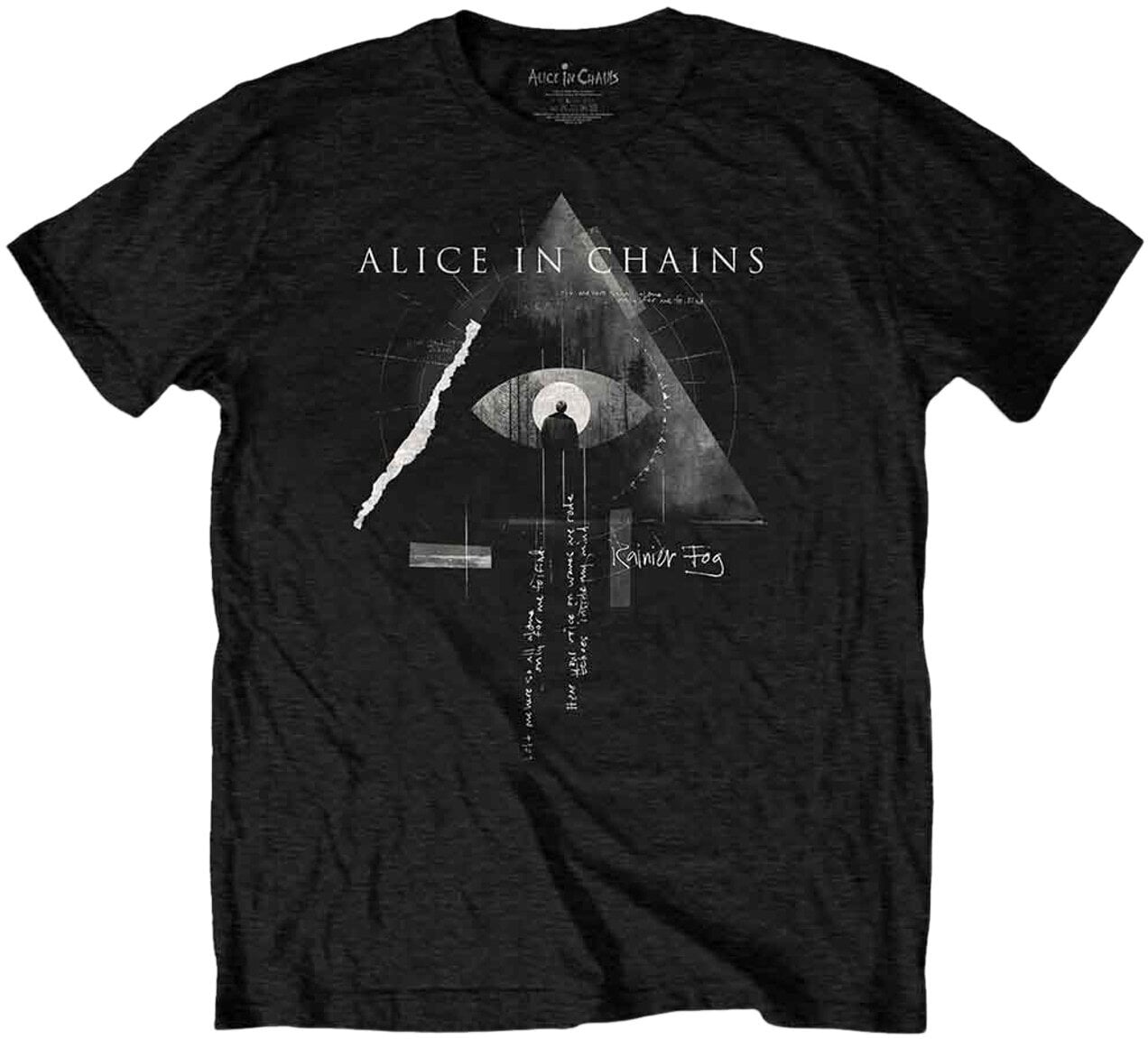 T-Shirt Alice In Chains T-Shirt Fog Mountain Unisex Black L