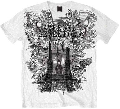 Skjorte Avenged Sevenfold Land of Cain White S Skjorte - 1