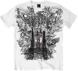 T-shirt Avenged Sevenfold Land of Cain White 2XL T-shirt