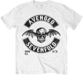 Риза Avenged Sevenfold Moto Seal Unisex Тениска с къс ръкав/White/Къси