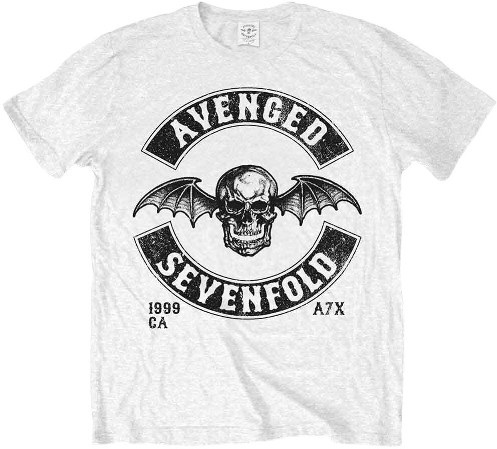 T-Shirt Avenged Sevenfold T-Shirt Moto Seal Unisex White XL