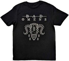 T-Shirt Bad Omens Ram Skull Unisex T-Shirt mit kurzen Ärmeln/Black/Kurze