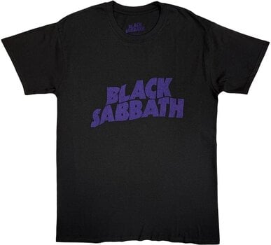 T-Shirt Black Sabbath T-Shirt Wavy Logo Vintage Unisex Black L - 1