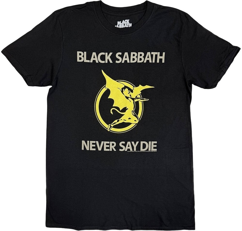 Black Sabbath Tričko Never Say Die Unisex Black S