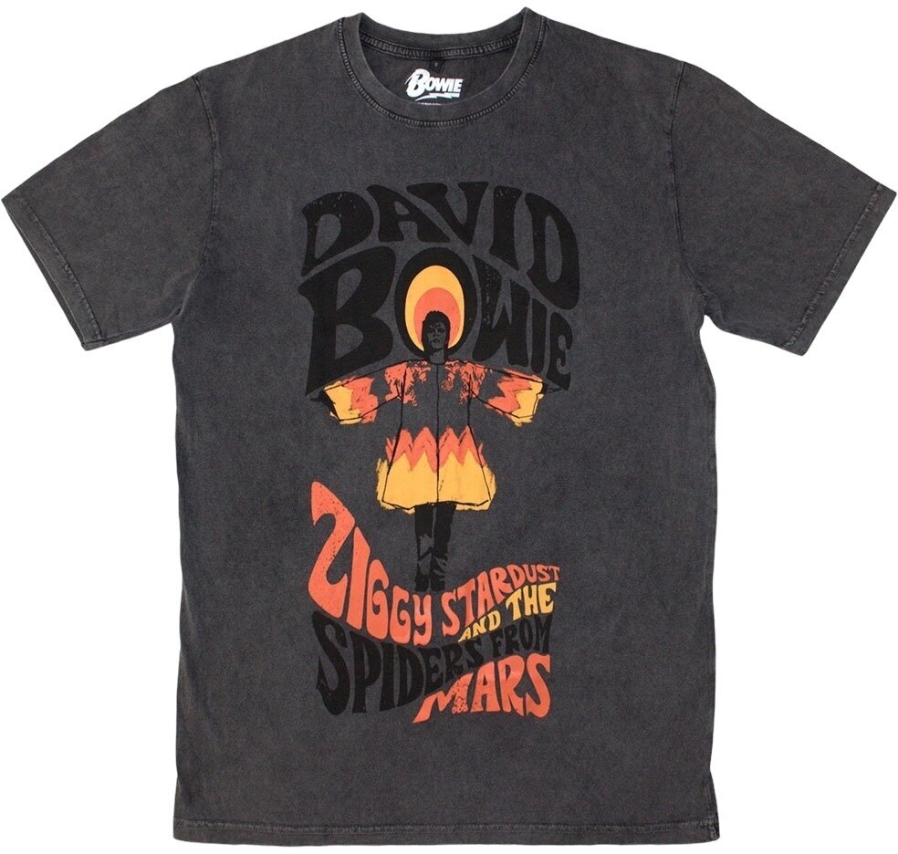 T-särk David Bowie Ziggy Stardust Charcoal Grey XL T-särk