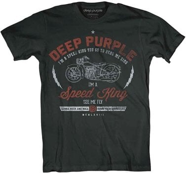 T-Shirt Deep Purple T-Shirt Speed King Unisex Black M - 1