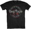 Deep Purple Smoke Circle Black S T-Shirt