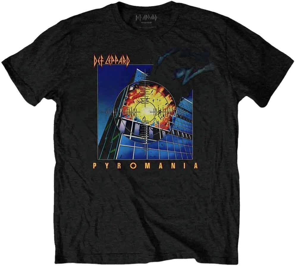 Πουκάμισο Def Leppard Pyromania Black L Πουκάμισο