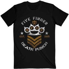 Риза Five Finger Death Punch Chevron Unisex Тениска с къс ръкав/Black/Къси
