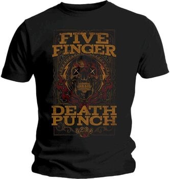 T-Shirt Five Finger Death Punch T-Shirt Wanted Unisex Black S - 1
