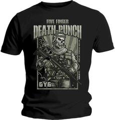 Tricou Five Finger Death Punch War Soldier Unisex Tricou cu mânecă scurtă/Black/Scurt