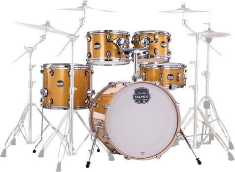 Akoestisch drumstel Mapex MA504SFYD Mars Maple Sunflower Sparkle Akoestisch drumstel - 1