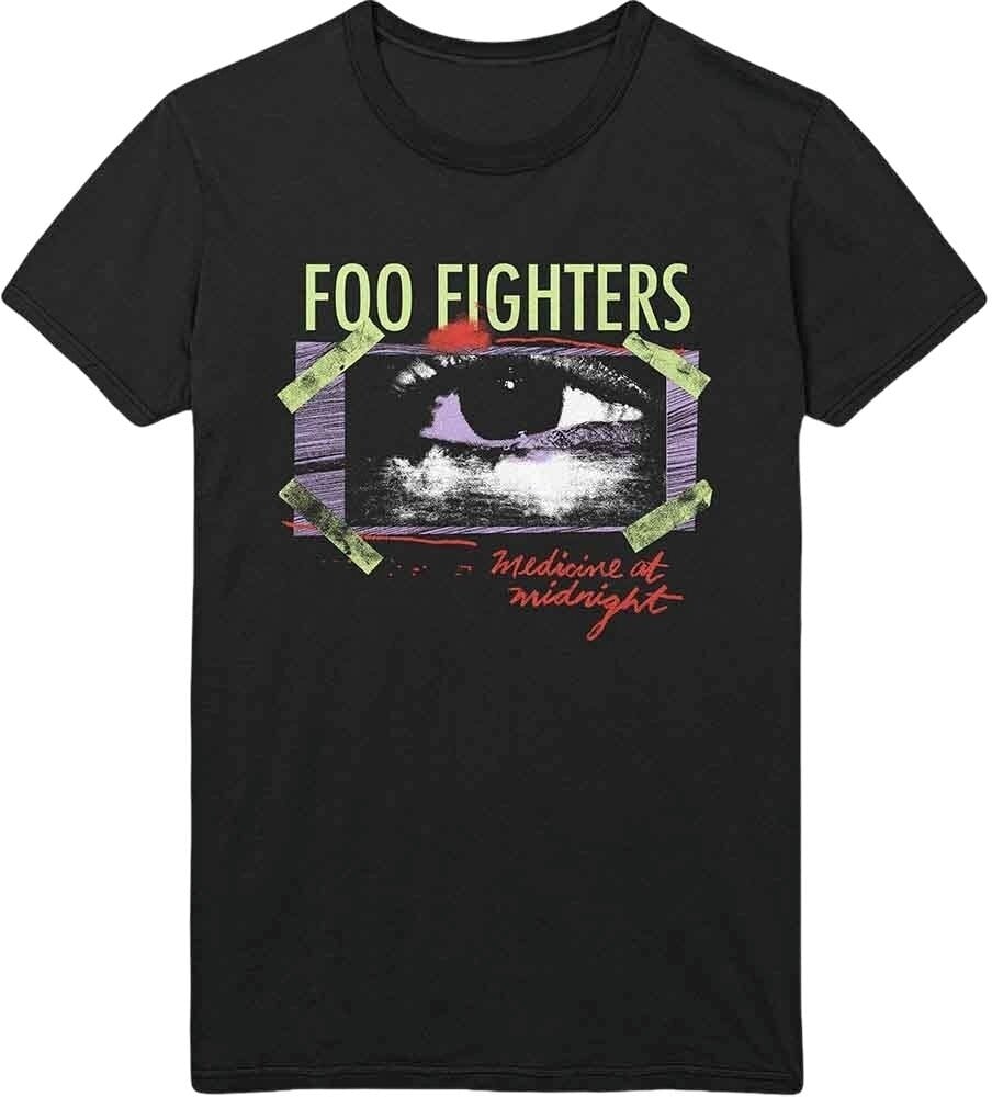 T-Shirt Foo Fighters T-Shirt Medicine At Midnight Taped Unisex Black XL