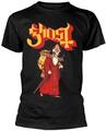 Ghost Greetings From Papa Noel Black M T-shirt
