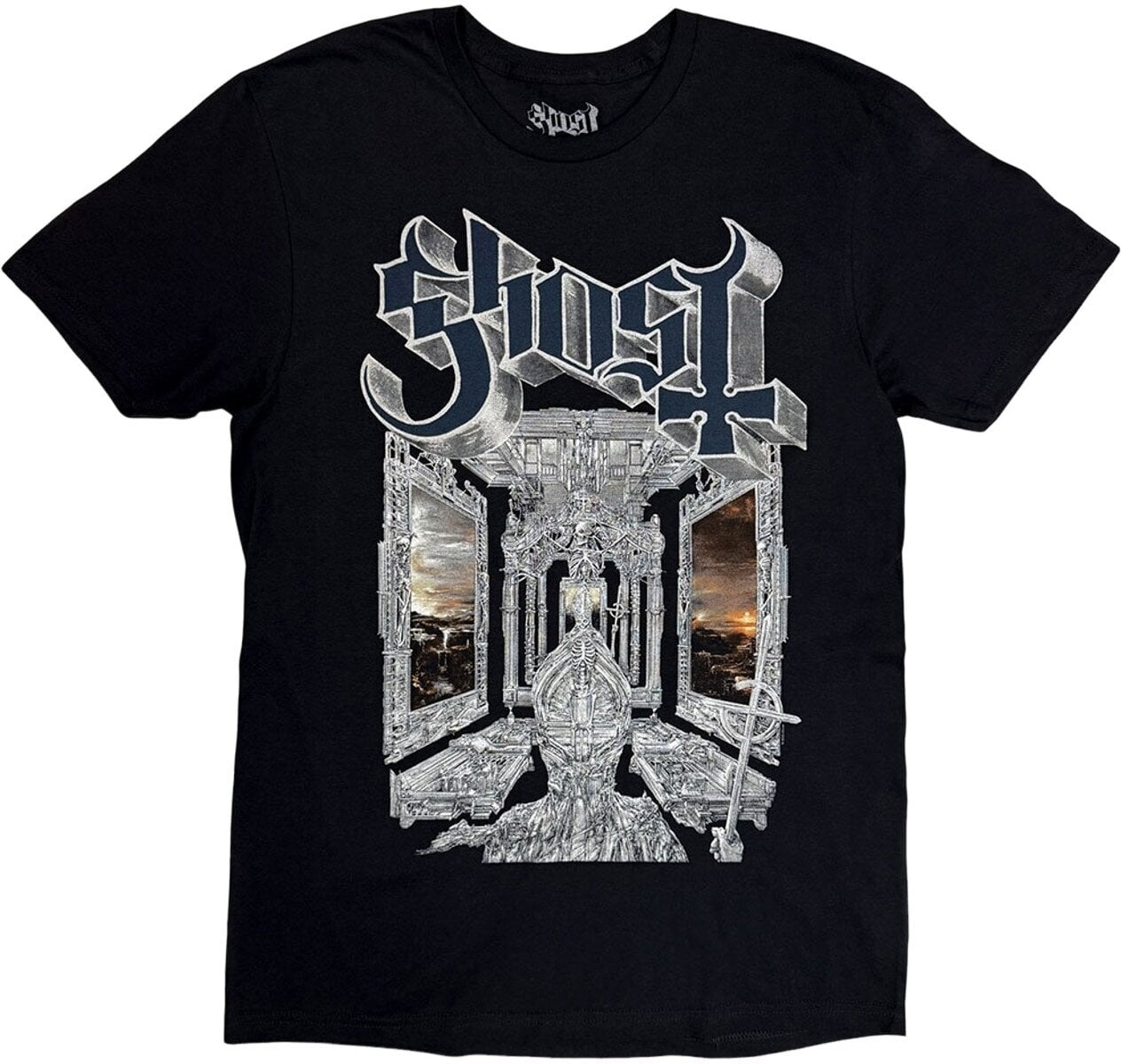 T-Shirt Ghost T-Shirt Skeleta Album Cover '25 Tour Dates Unisex Black 2XL