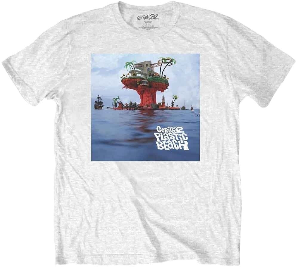 Tričko Gorillaz Tričko Plastic Beach Unisex White L