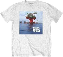 T-shirt Gorillaz Plastic Beach White 2XL T-shirt