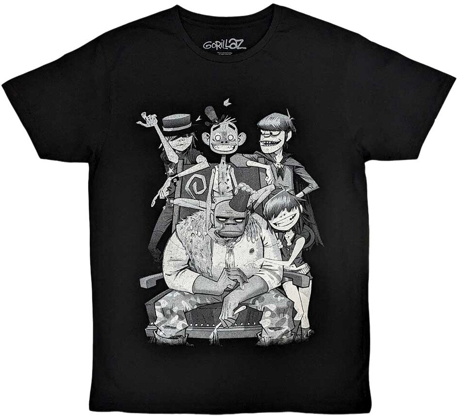T-Shirt Gorillaz T-Shirt George Spray Unisex Black XL
