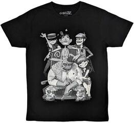 Риза Gorillaz George Spray Unisex Тениска с къс ръкав/Black/Къси