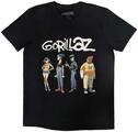 Gorillaz Spray Logo Group Black 2XL T-Shirt