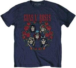 Риза Guns N' Roses Skulls Wreath Unisex Тениска с къс ръкав/Navy Blue/Къси