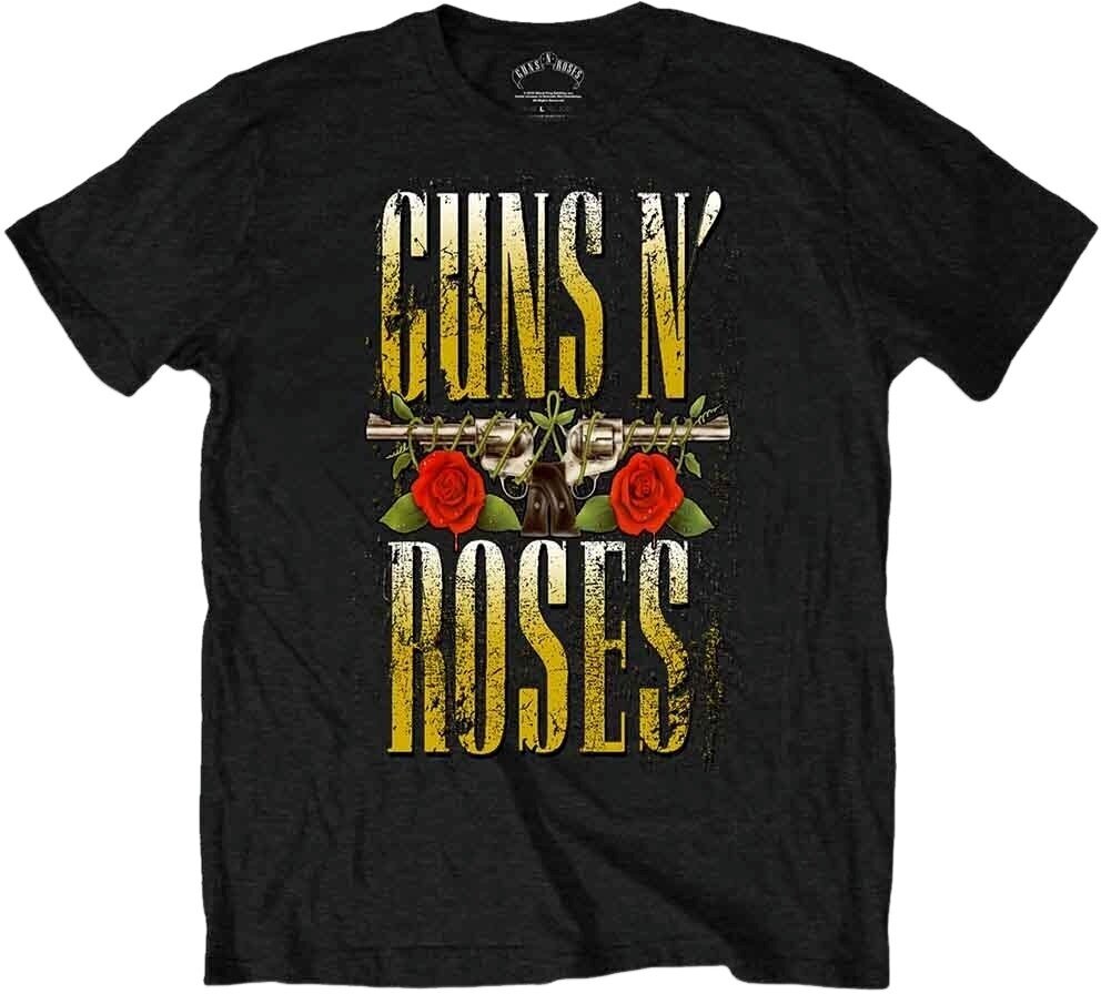 T-Shirt Guns N' Roses T-Shirt Big Guns Unisex Black S