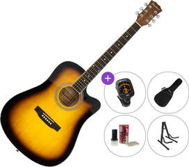 Akustická kytara Pasadena SG028C SET Vintage Sunburst Akustická kytara