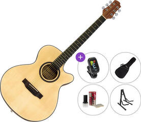 Jumbo akoestische gitaar Pasadena SG01SZC 40 SET Natural Jumbo akoestische gitaar