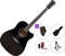 Dreadnought Elektro-Akustikgitarren Pasadena SG028CE SET Black Dreadnought Elektro-Akustikgitarren