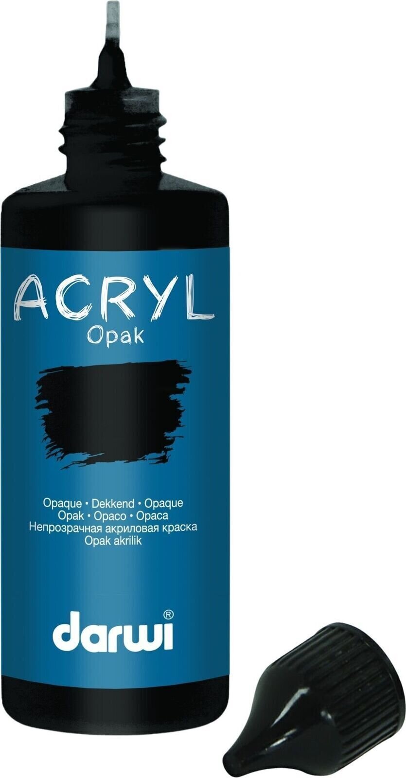 Darwi Opak Akrylová barva Black 80 ml 1 ks