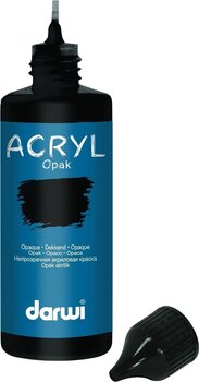 Akryylimaali Darwi Opak Akryylimaali Black 80 ml 1 kpl - 1