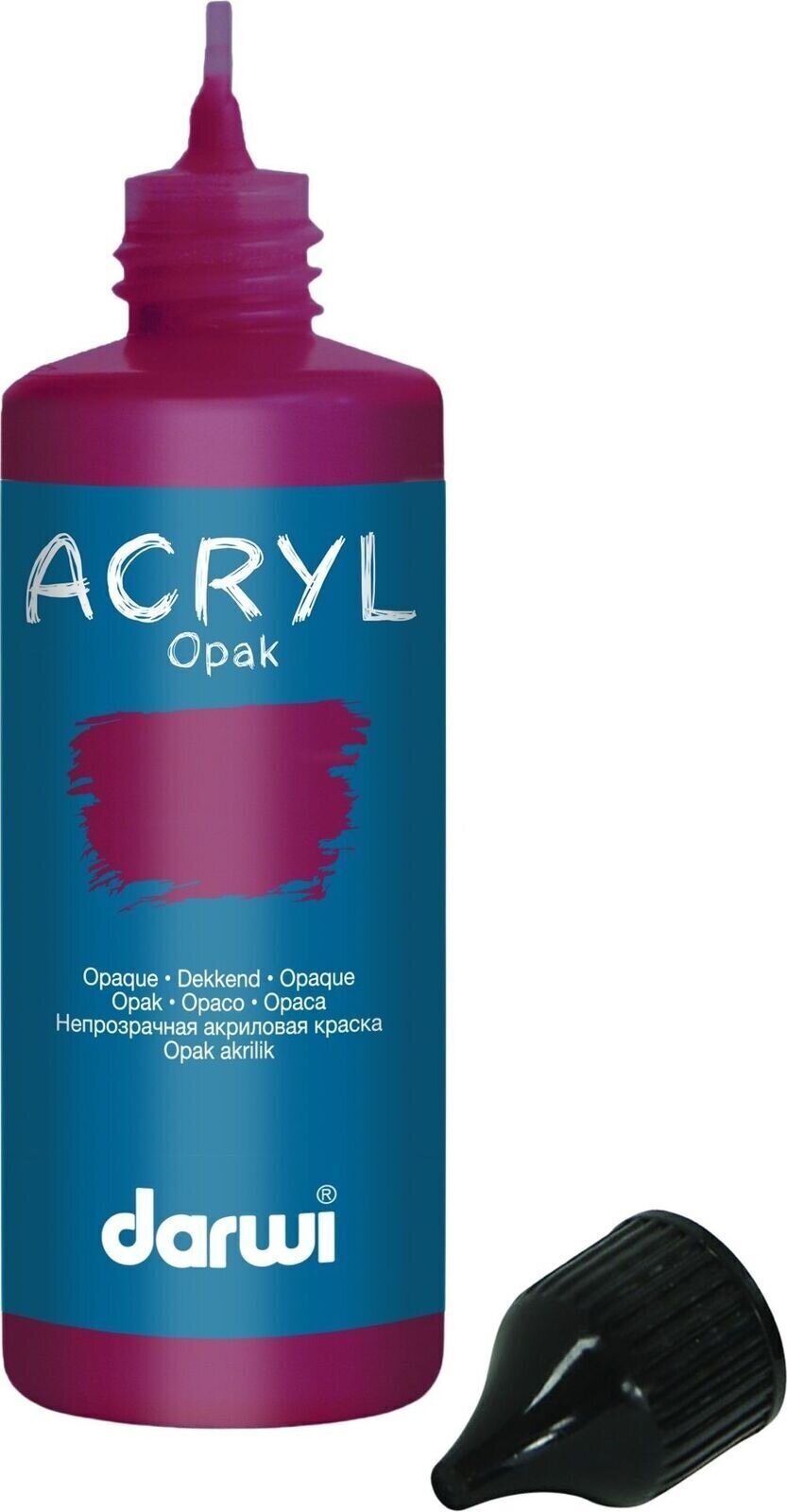 Darwi Opak Akrylová barva Burgundy Red 80 ml 1 ks
