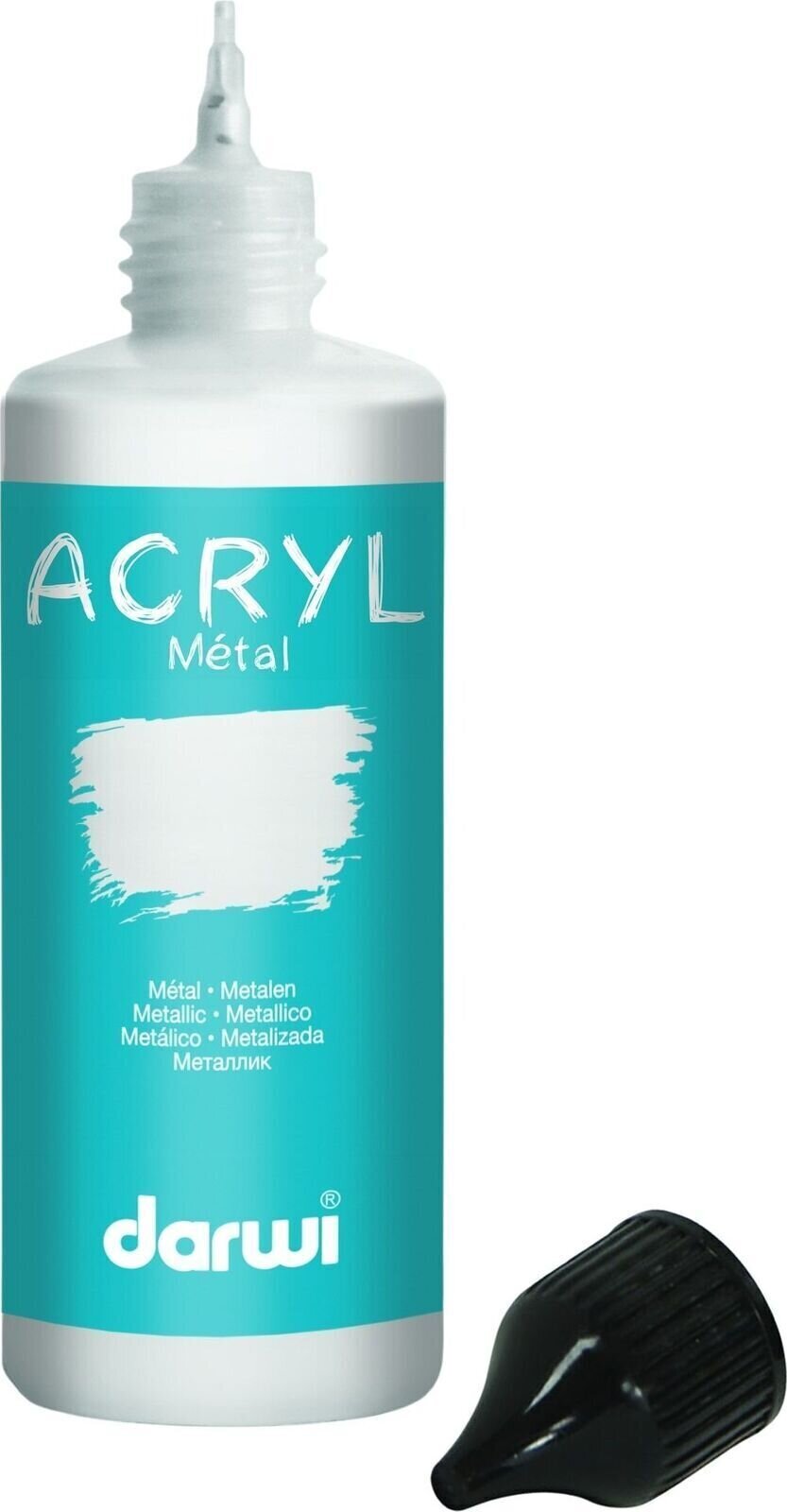 Akrilna boja Darwi Metallic Акрилне боје Silver 80 ml 1 kom