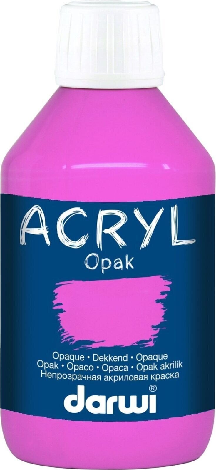 Akryylimaali Darwi Opak Akryylimaali Pink 250 ml 1 kpl
