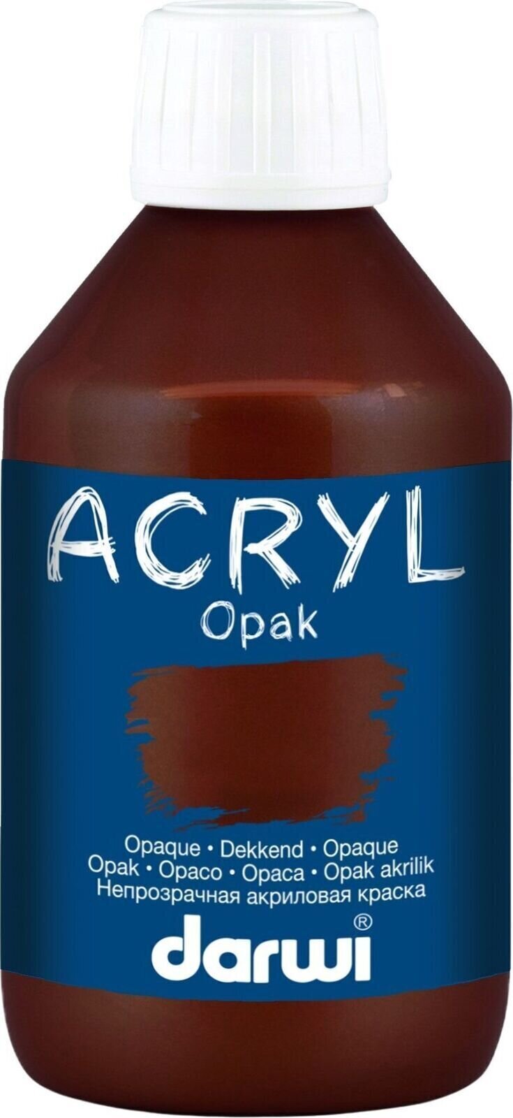 Darwi Opak Akrylová barva Dark Brown 250 ml 1 ks