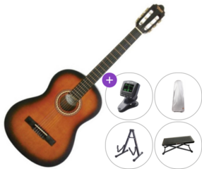 Gitara klasyczna Valencia VC204 SET 4/4 Sunburst Gitara klasyczna