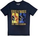 Guns N' Roses Use Your Illusion Navy Navy Blue L T-Shirt