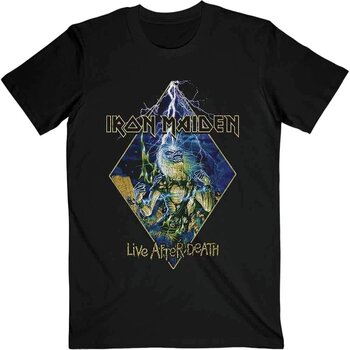 T-Shirt Iron Maiden T-Shirt Live After Death Diamond Unisex Black M - 1