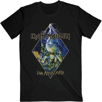 T-Shirt Iron Maiden T-Shirt Live After Death Diamond Unisex Black L - 1