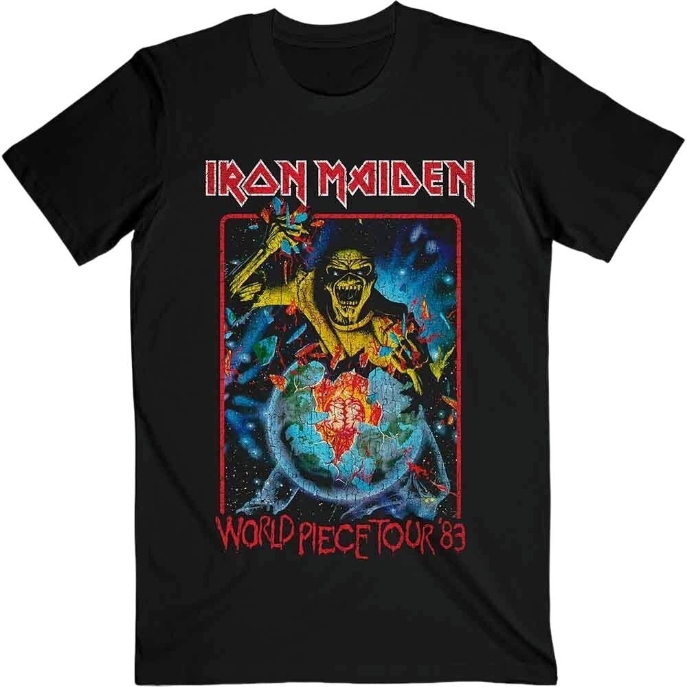 Iron Maiden Tričko World Piece Tour '84 V.1. Unisex Black S
