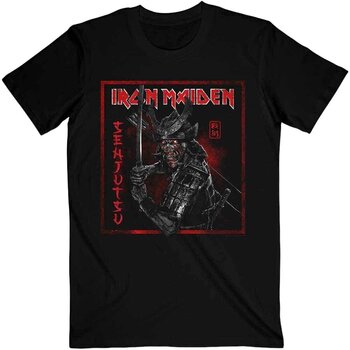 Košulja Iron Maiden Senjutsu Cover Distressed Red Black M Košulja - 1