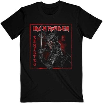 T-shirt Iron Maiden Senjutsu Cover Distressed Red Black L T-shirt - 1