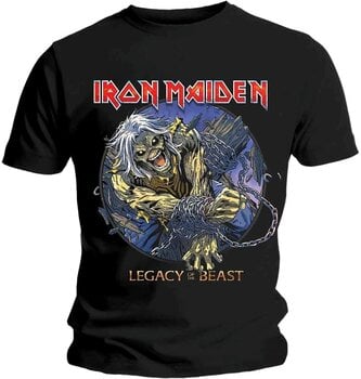 T-Shirt Iron Maiden T-Shirt Eddie Chained Legacy Unisex Black 2XL - 1