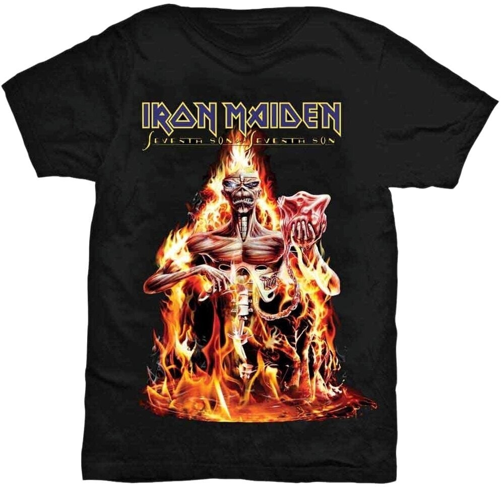 Iron Maiden Tričko Seventh Son Unisex Black S