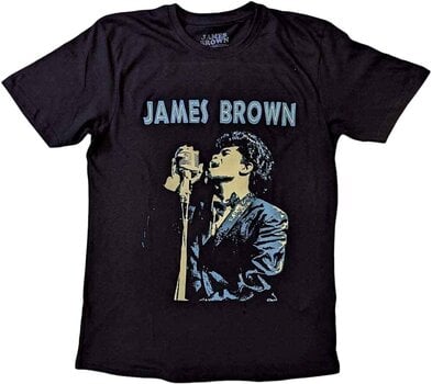 Πουκάμισο James Brown Holding Mic Black XL Πουκάμισο - 1