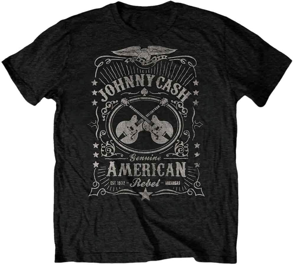 Tričko Johnny Cash Tričko American Rebel 2 Unisex Black S