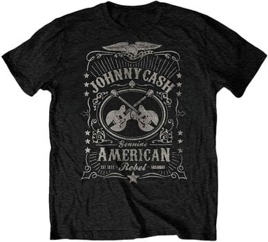 Tričko Johnny Cash Tričko American Rebel 2 Unisex Black S - 1