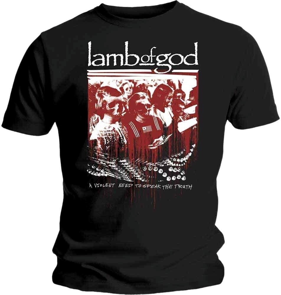 Tričko Lamb Of God Enough is Enough Black L Tričko