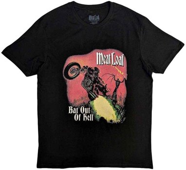 T-Shirt Meat Loaf T-Shirt Bat Out Of Hell Cover Unisex Black M - 1
