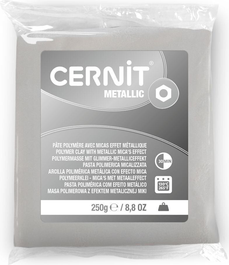 Cernit Metallic Polymerová hmota Pearl White 250 g